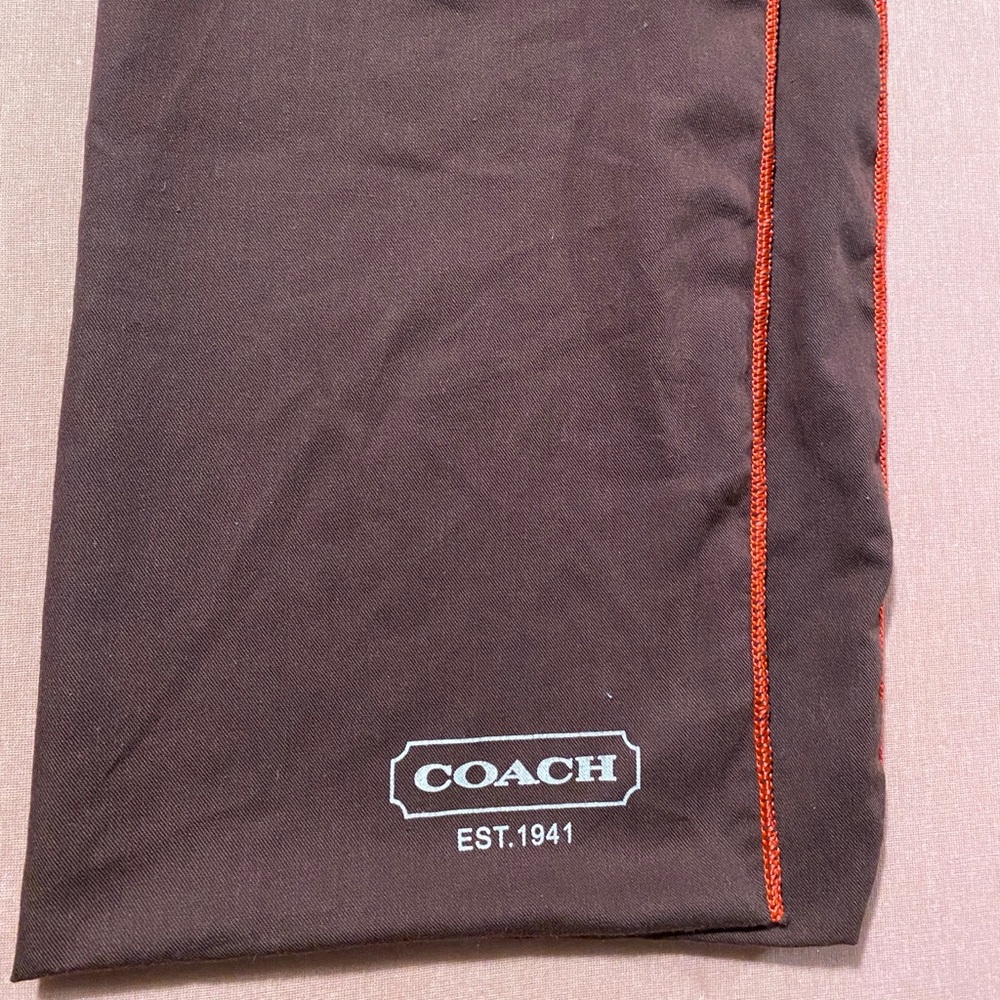 Coach Dust Bag. Medium. Brown